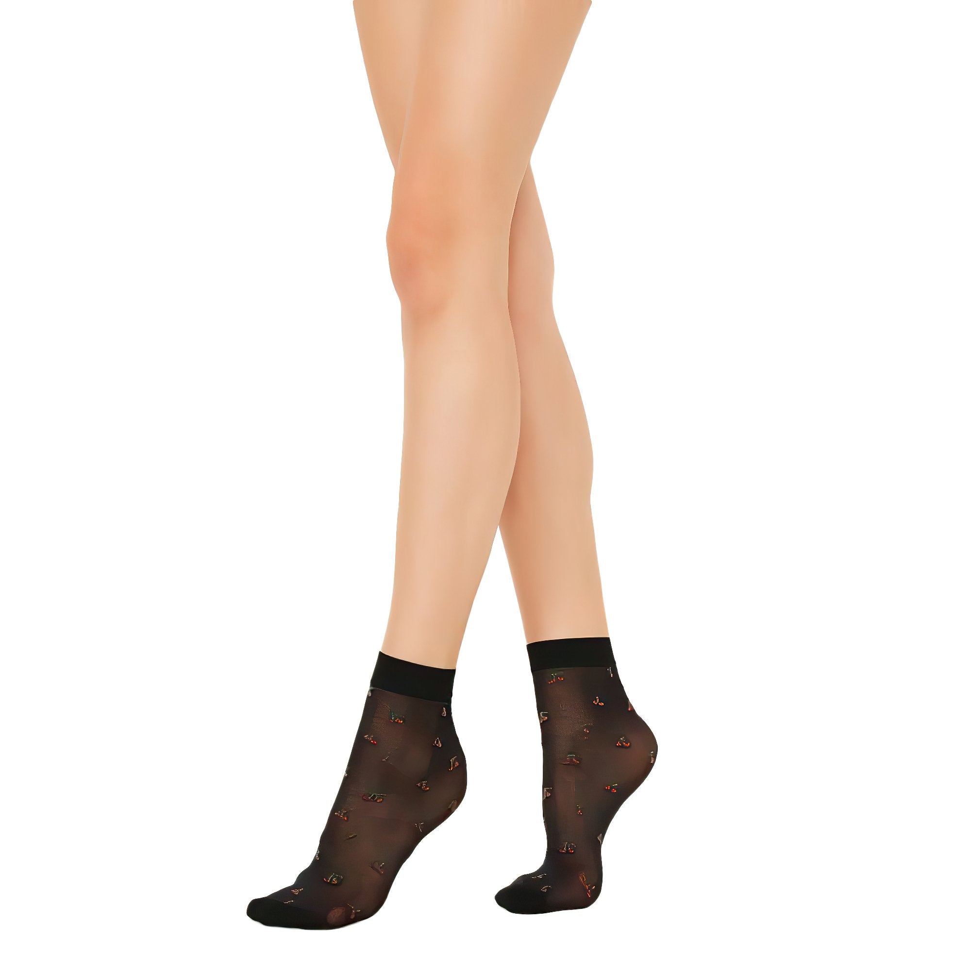 Penti Red Cherry Ankle High Sock - fashiontight.uk